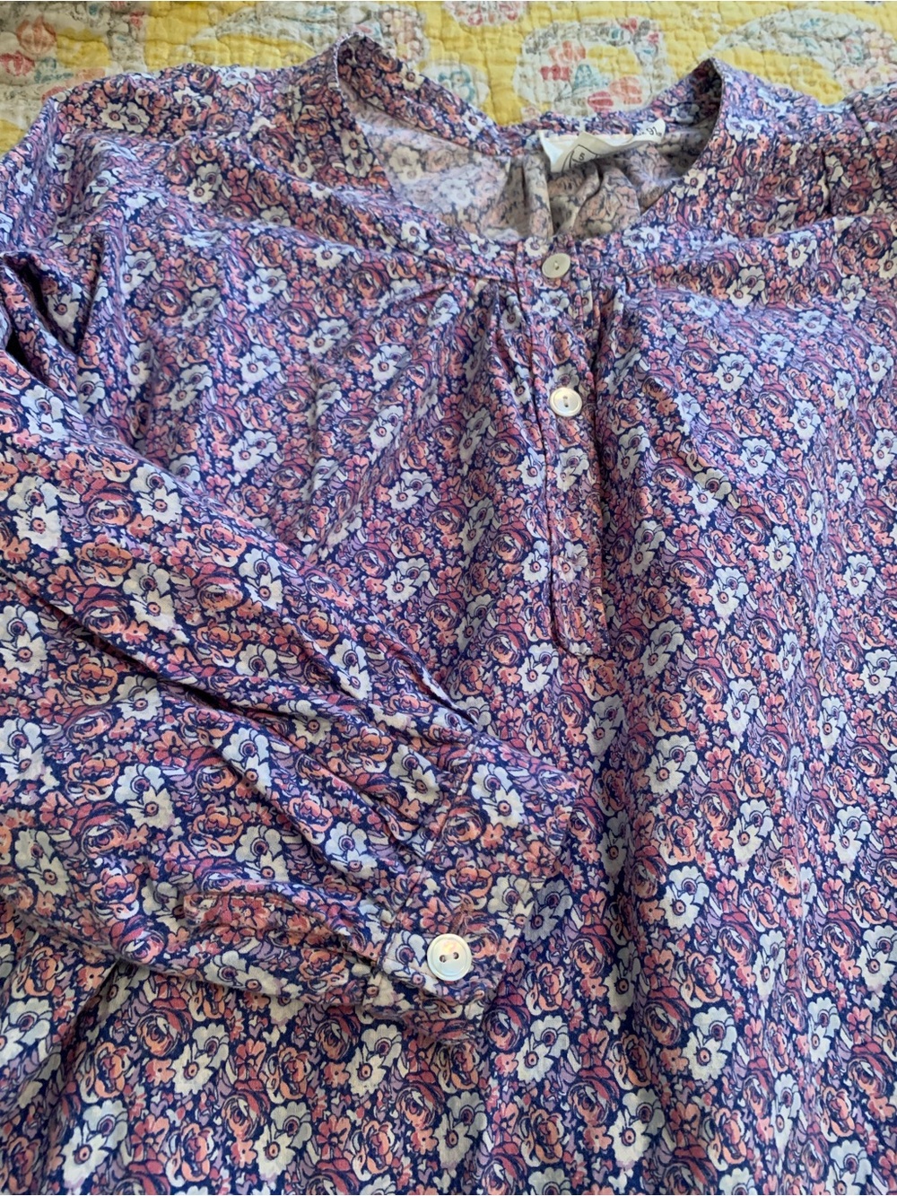 Laura Ashley pink and blue floral dress - Picture 1 of 4